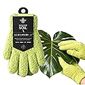 BLESS YOUR SOIL Microfiber Dusting Gloves for Plants : Premium, Gentle, Traps Dust, Washable, Lint Free : Use with Big Leaf Energy ready-to-use spray