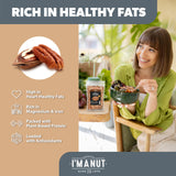 Raw Pecan Pieces 16oz (1lb) - Medium Chopped Pecans, American Grown, Batch Tested Peanut & Gluten Free, Non-GMO, No PPO, Unsalted Nuts for Baking