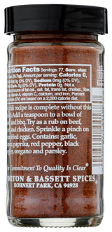 Morton & Bassett Chili Powder Seasoning, 1.9oz - Salt-Free, Non-GMO, Smoky & Bold Blend for Mexican & Tex-Mex