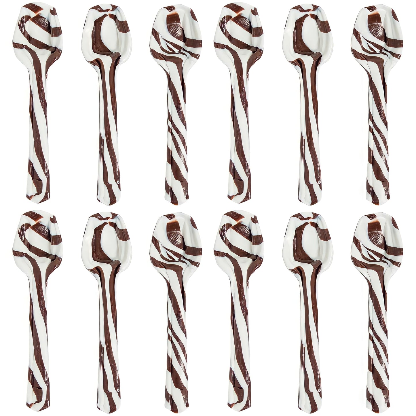 Fun Express Hot Chocolate Spoons Edible Candy Spoons for Hot Cocoa - 12 Pack Christmas Hot Cocoa Bar Supplies | Chocolate Sticks & Stirrers