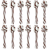 Fun Express Hot Chocolate Spoons Edible Candy Spoons for Hot Cocoa - 12 Pack Christmas Hot Cocoa Bar Supplies | Chocolate Sticks & Stirrers