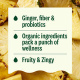 Suja Organic Digestion Shot with Ginger, Apple Cider Vinegar and Ginseng, Immunity Support, Functional Shot, Cold-Pressed Juice with Live Probiotics