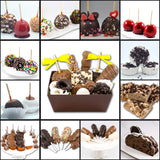 US Sweets Chocolate Gift Basket - Gourmet Caramel Apples, Marshmallows, Chocolate Pretzels, & Chocolate Nut Clusters | Delicious Gift | Handmade in