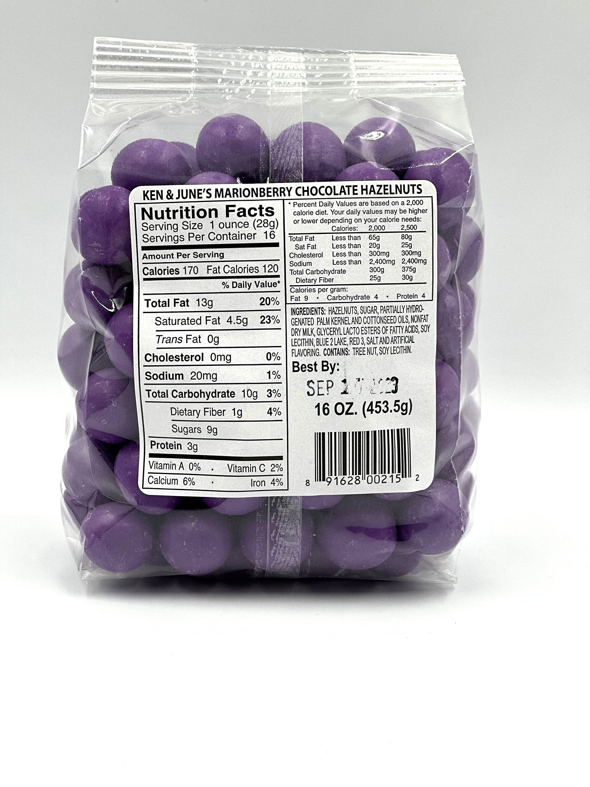 Marionberry Candy Coated Hazelnuts - 16 Oz Bag