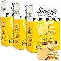 Dewey's Bakery Meyer Lemon Moravian Style Cookie Thins, Bakery Fresh with Real Simple Ingredients, Low Calorie Snack, No Artificial Flavors, Synthetic