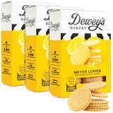 Dewey's Bakery Meyer Lemon Moravian Style Cookie Thins, Bakery Fresh with Real Simple Ingredients, Low Calorie Snack, No Artificial Flavors, Synthetic