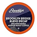 Brooklyn Beans Brooklyn Bridge Decaf Coffee Pods - Compatible with Keurig K Cup Brewers Including 2.0 Machines, 40 Count, Decaf with Bold Flavor