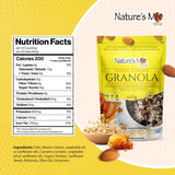 Nature's Mix - Honey Almond Granola - Almonds, Raisins, Dried Currants - Sweetened with Canadian Honey - No Sugar, Salt, or Preservatives - Large