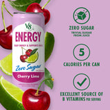 V8 Energy Zero Sugar Cherry Lime 11.5 fl. oz. Can (12 Pack)