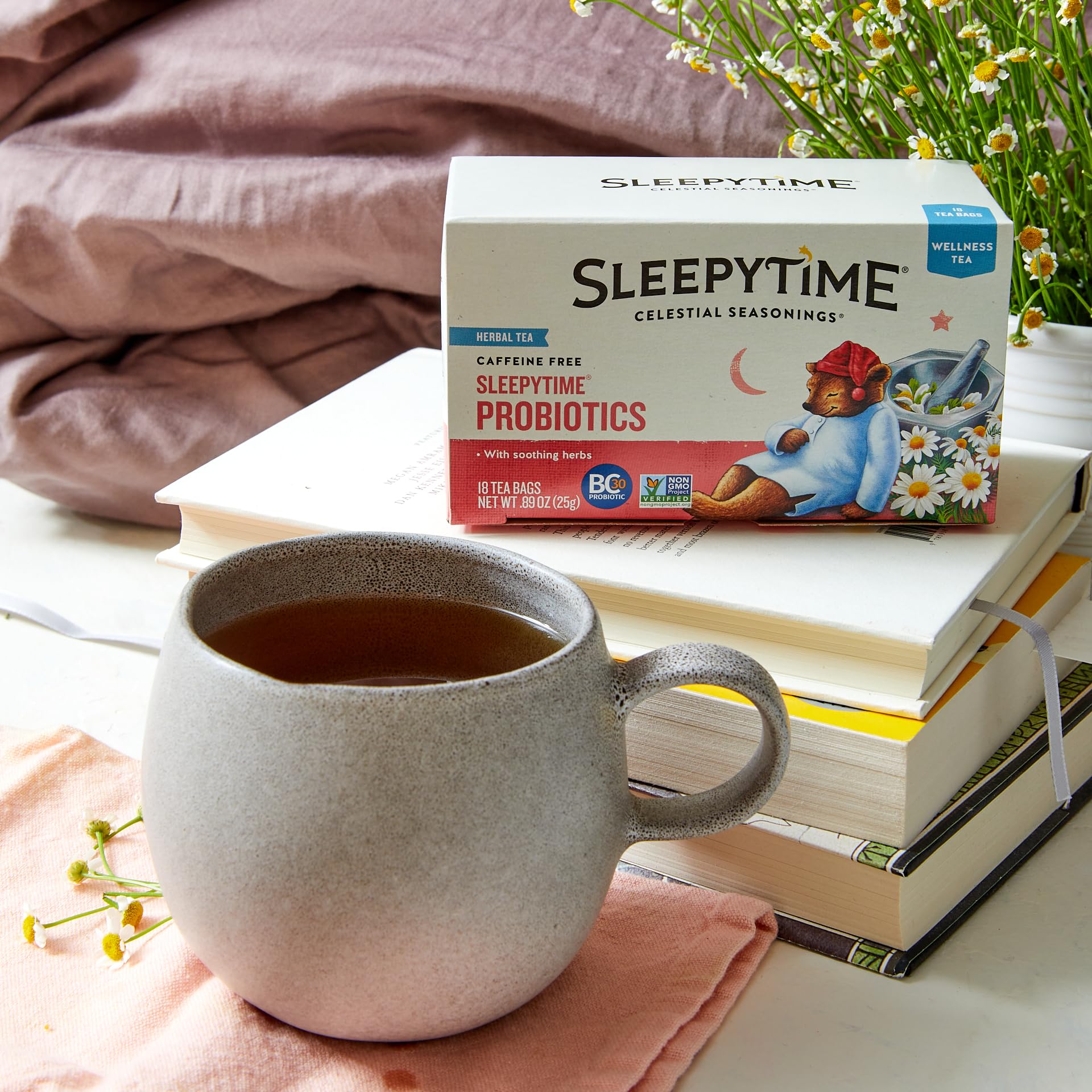 Celestial Seasonings Wellness Tea Sleepytime Variety Pack, Detox, Sinus Soother, Throat Tamer, Sleepytime Extra, Honey, Immune Boost, Caffeine Free