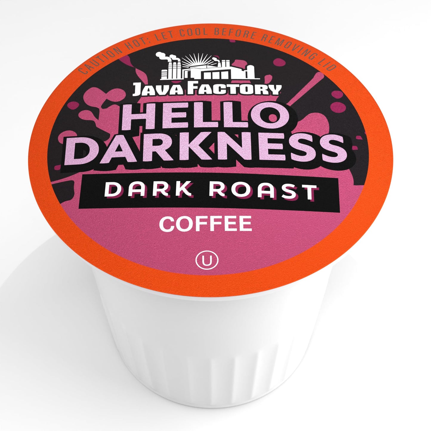 Java Factory Dark Roast Coffee Pods, Hello Darkness, 40 Count - Compatible with Keurig K Cup Brewers, Bold and Intense Coffee Flavor for Coffee