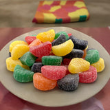 Premium Assorted Fruit Slices Jelly Candy-1.5 lbs Delicious and Sweet Sugar-Dusted Fruit Slice Candy- Ideal for Snacking, Gifting and Parties(24 oz)