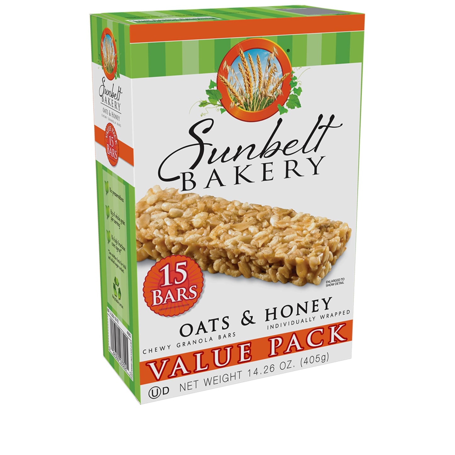 Sunbelt Bakery Value Pack Variety, 2 Boxes Each Of Oats & Honey, Fudge Dipped Chocolate Chip, and Chocolate Chip, 90 Piece Assortment