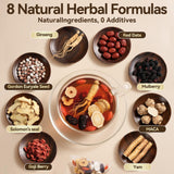 Kidney Tea Formula Ginseng Six Treasure Tea, Kidney Cleanse Detox & Repair with 8 Precious Ingredients for Men and Women, Traditional Plant Root Blend