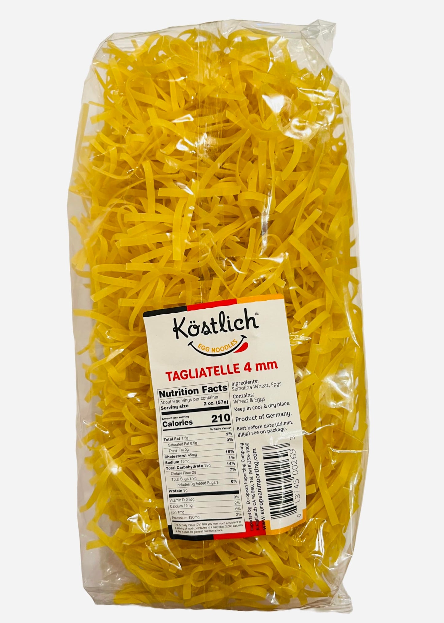 Kostlich Tagliatelle 4 mm 500g, Pack of 1