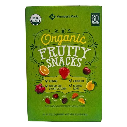 Member's Mark Organic Fruity Snacks (0.8 oz. pouches., 60 ct.)
