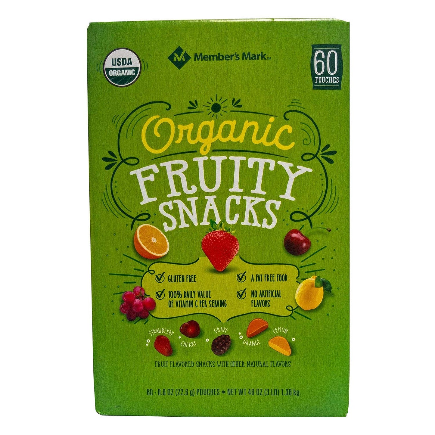 Member's Mark Organic Fruity Snacks (0.8 oz. pouches., 60 ct.)