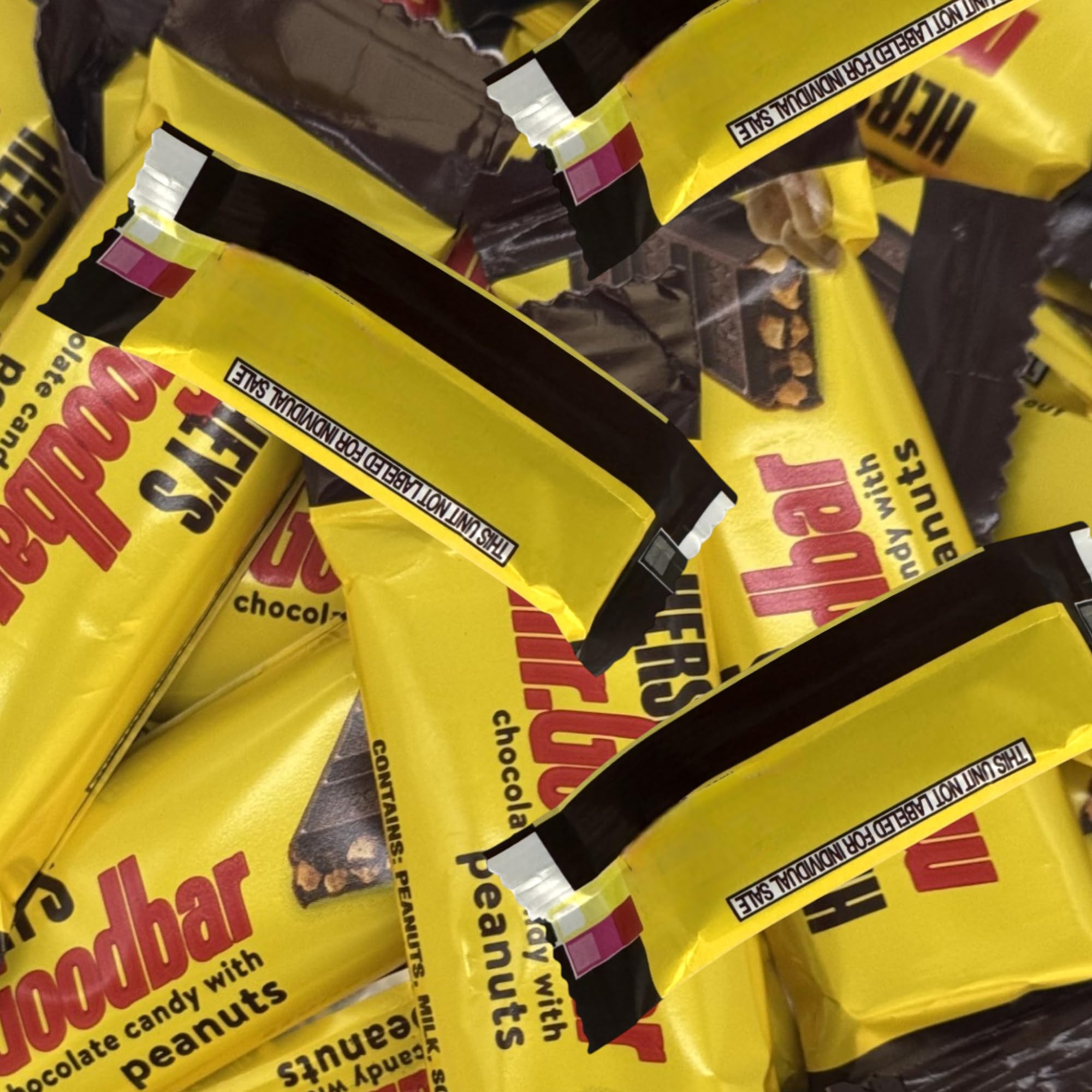 Mr Good Fun Size Milk Chocolate with Peanuts Candy Bars-1.5 lbs Individually Wrapped Snack Size-Perfect for Parties, Snacks, and Gifting(24 oz)