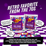ZOTZ Fizzy Sour Candy Bulk - Retro Italian Hard Candy Individually Wrapped - Classic Nostalgic 7 Assorted Flavors Cherry, Watermelon, Strawberry, Blue