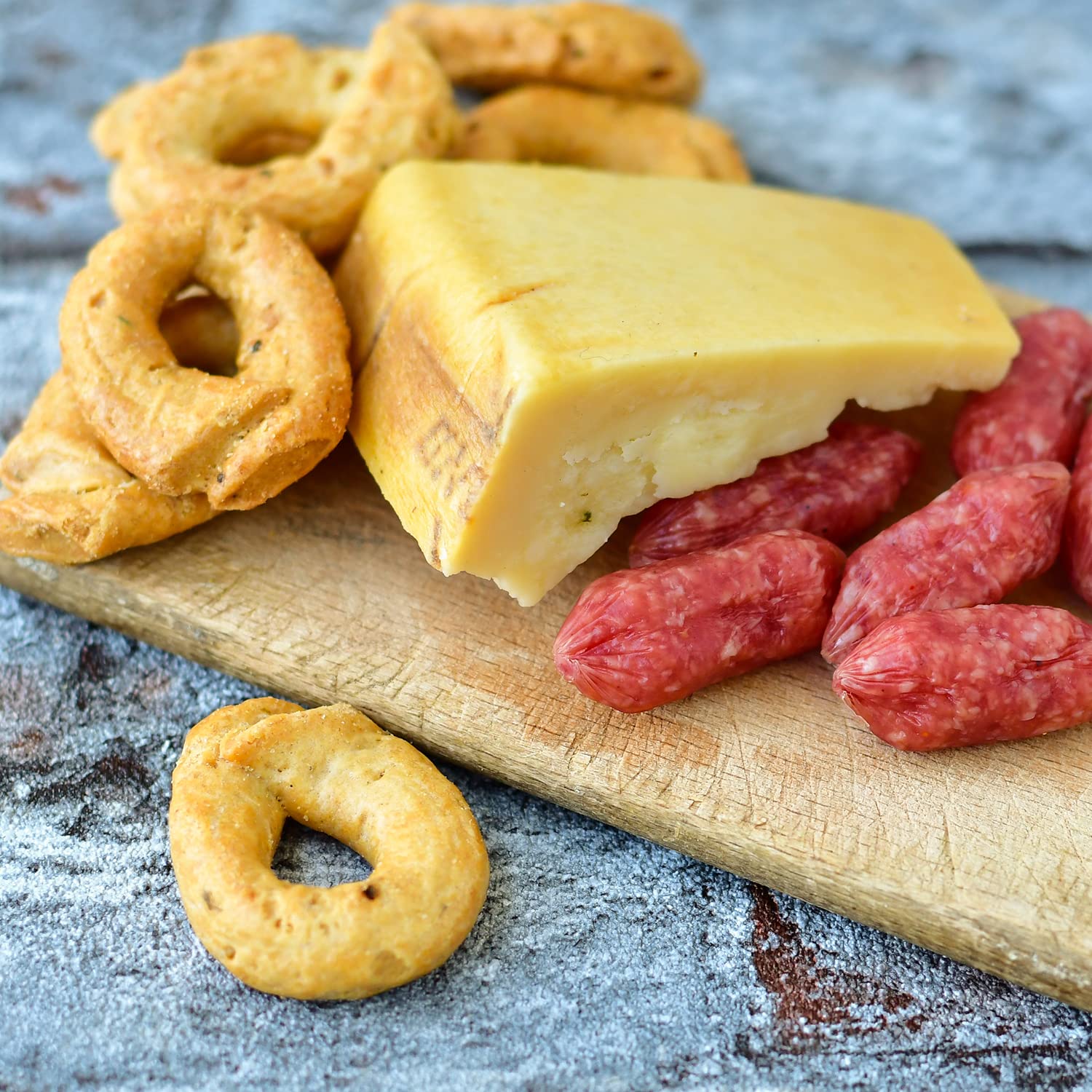 Sanniti Italian Taralli Pugliese Fennel Finocchio, 8.8 oz (Pack 5)