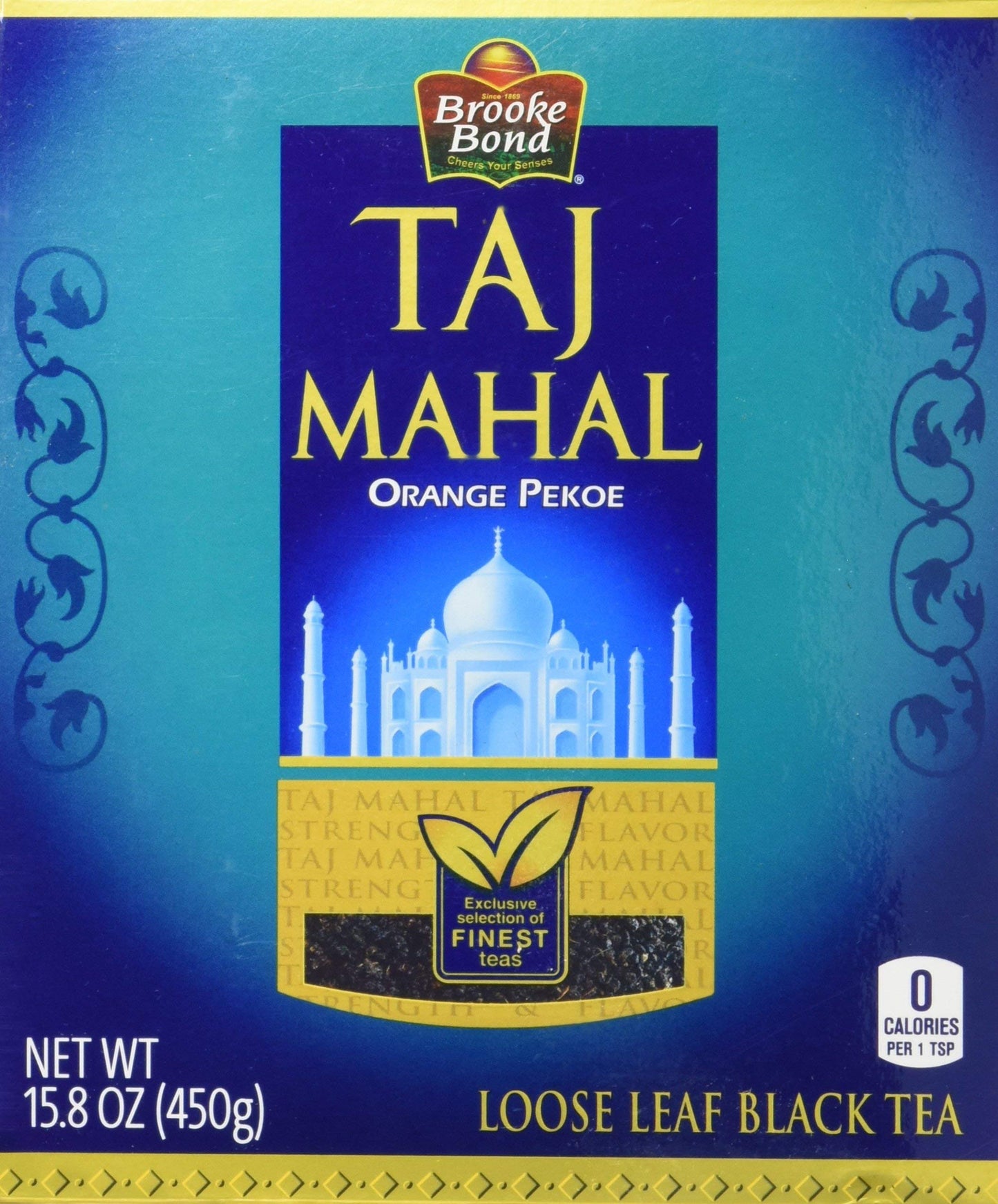 Brooke Bond Taj Mahal Orange Pekoe Black Tea, 450 Gram - SET OF 2