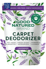 Good Natured Brand | Carpet Deodorizer & Freshener Powder | 60 oz Pet Odor Eliminator for Strong Odor & Pet Urine | Fresh Natural Lavender | Safe