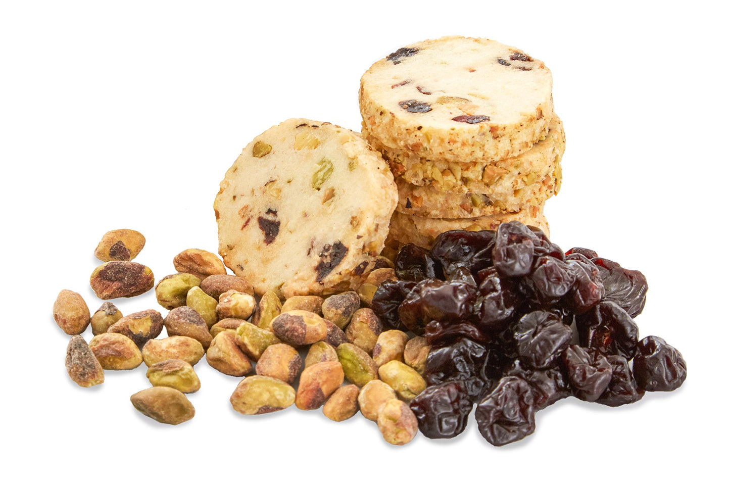 Pistachio Cherry Sablé - French Shortbread Cookies by Lark Fine Foods - Pack of 3