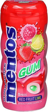 Mentos Gum - Red Fruit Lime - Sugarfree (Pack of 10)