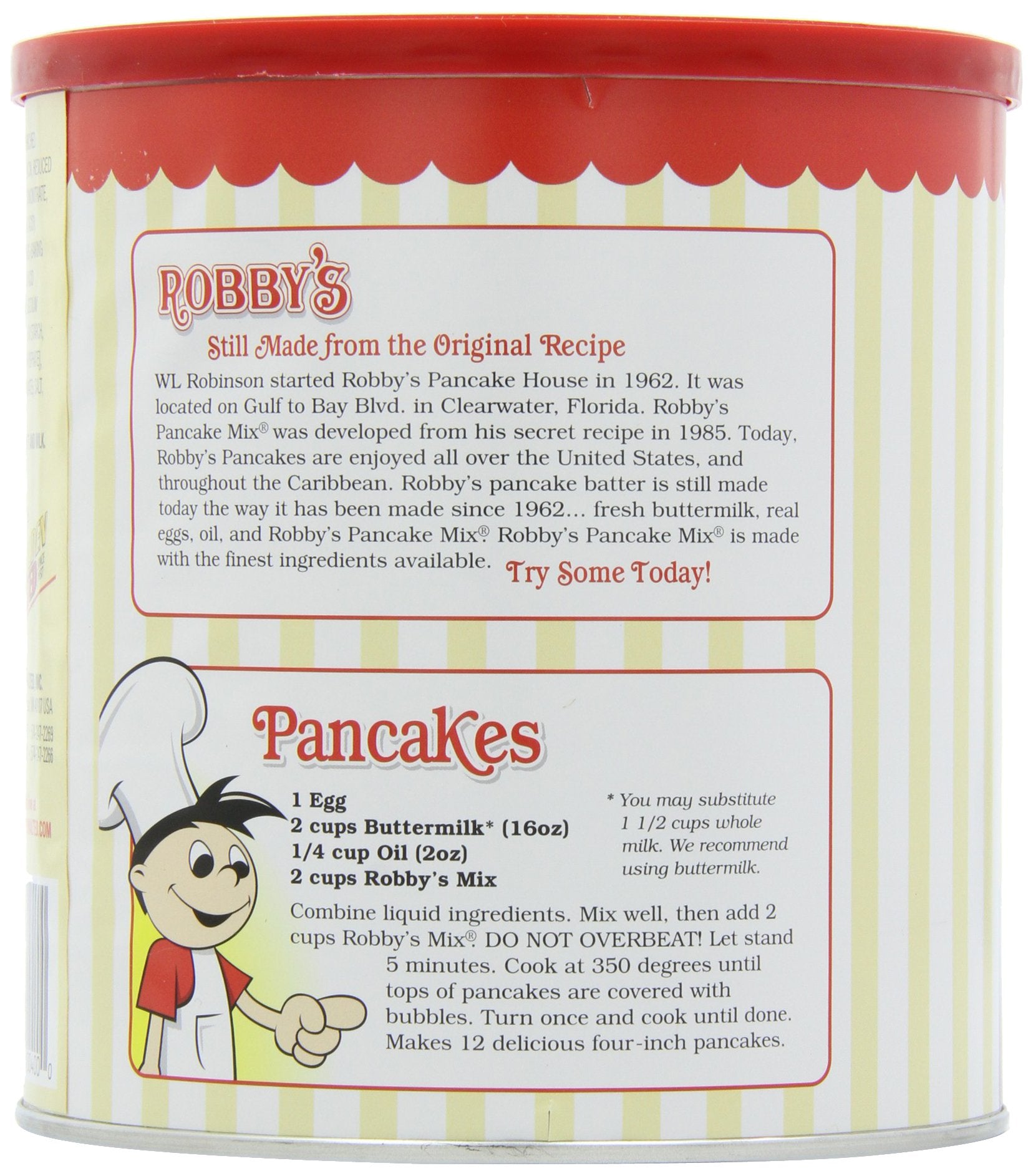 Golden Malted Robby's Buttermilk Pancake Mix, 33-Ounce Cans (Pack of 3)