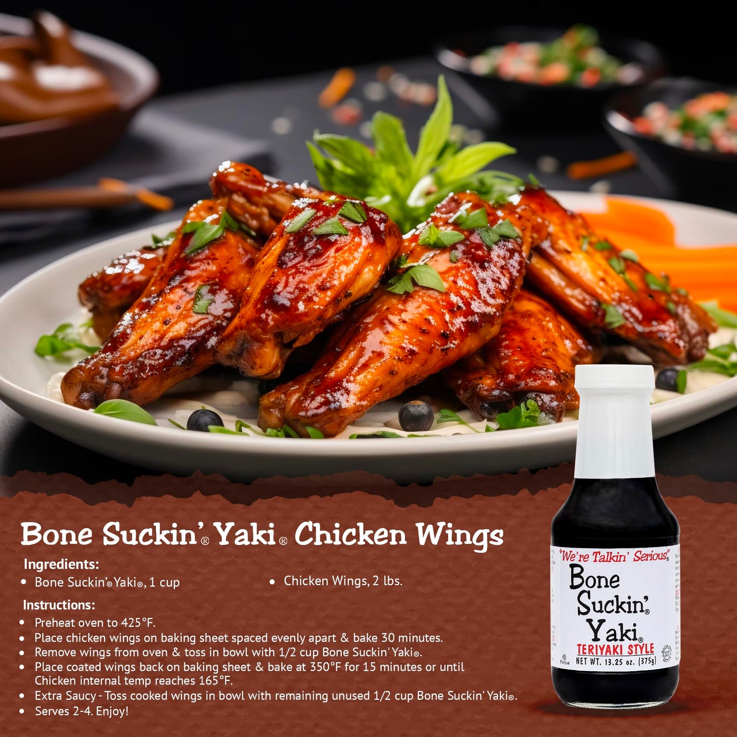 Bone Suckin' Yaki Sauce (Pack of 12)