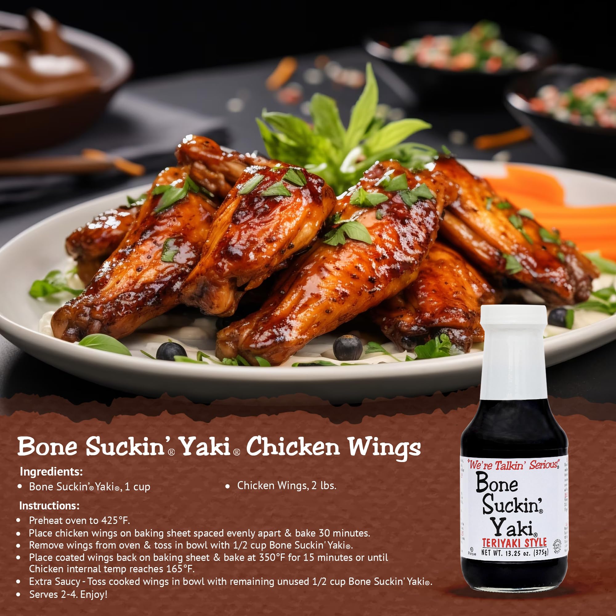 Bone Suckin' Yaki Sauce (Pack of 12)