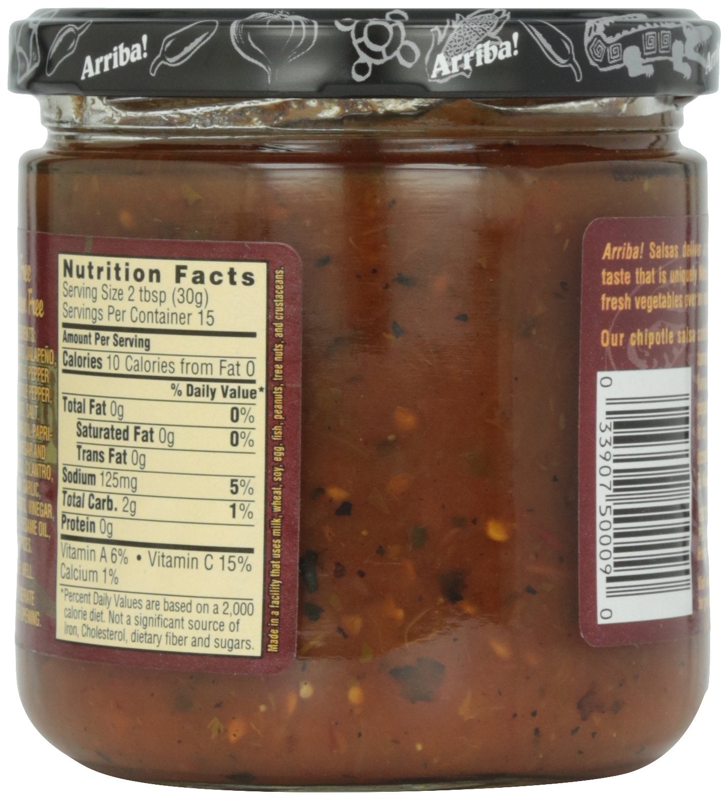 Arriba Salsa Fire Roasted Mexican Chipotle Medium - 16 oz