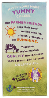 Annies Homegrown Macaroni and Cheese Shell White Cheddar, 6 oz