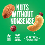 Emerald Nuts Cashews and Almonds with Dried Cranberries 7 Ct (1-Pack) | 100-Calorie Individual Packs of Nut Blend and Dried Fruit | Kosher Certified