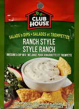 ZENVOIRA Pantry Bundle includes Club House, Dry Sauce/Seasoning/Marinade Mix, Salad N Dip, Ranch Style, 28g / 1oz, Case Pack 12 Count Value Packed by