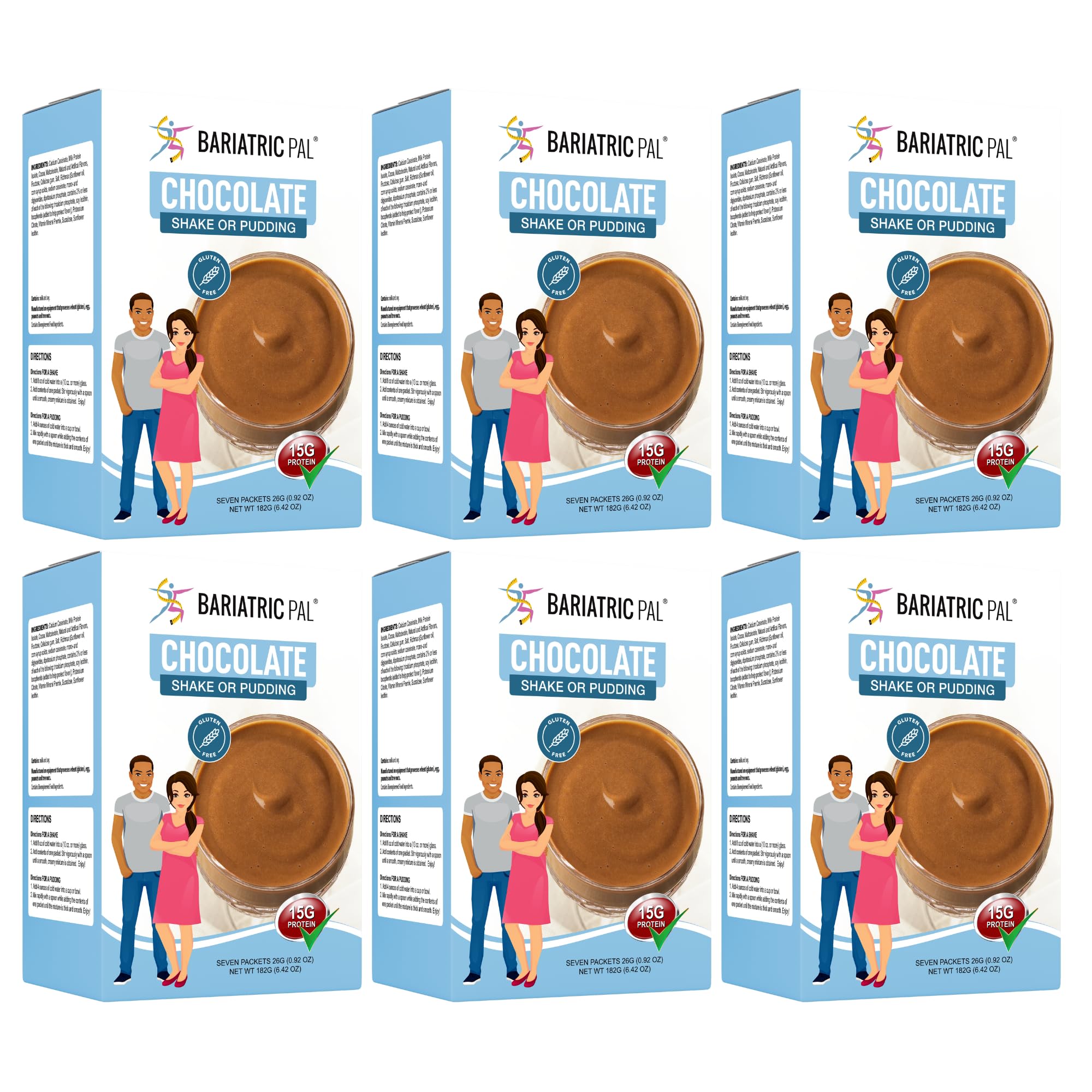 BariatricPal Protein Shake or Pudding - Chocolate (6-Pack)