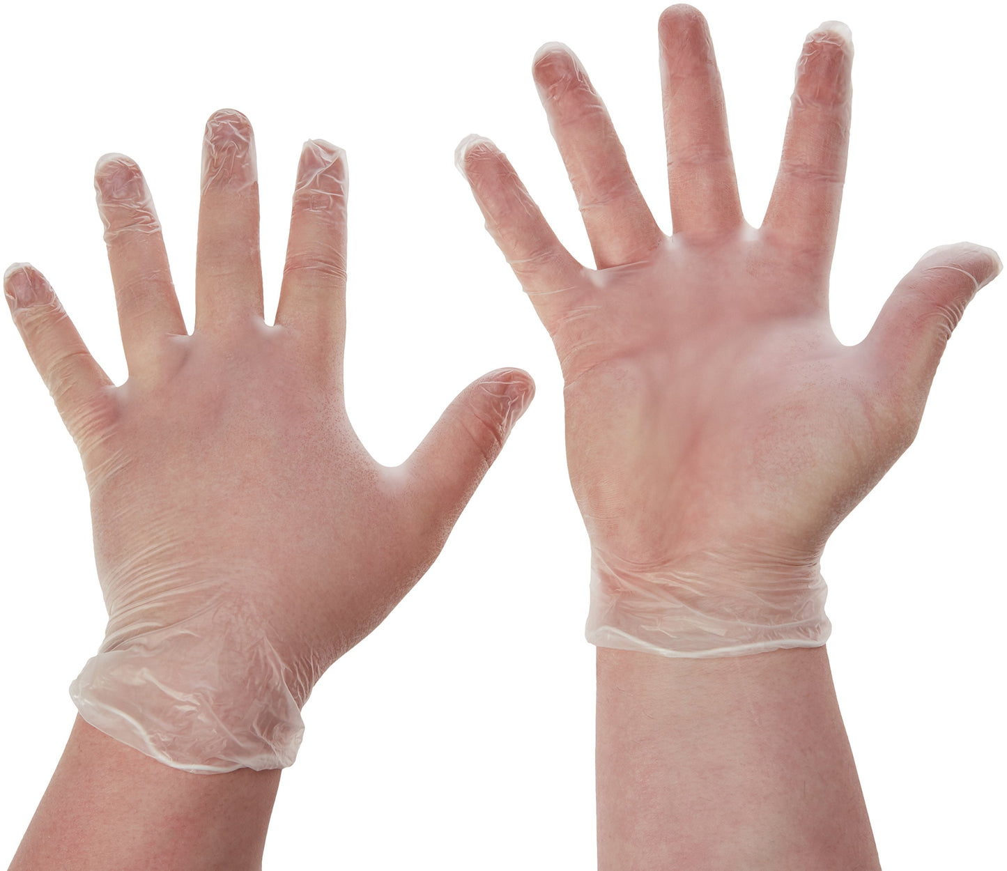 Ambitex 889269 V5201 Series Latex Free Clear Vinyl Gloves Medium 100/Box