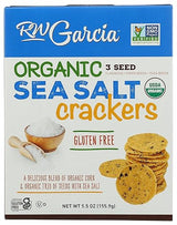 RW GARCIA Organic Sea Salt 3 Seed Crackers, 5.5 OZ