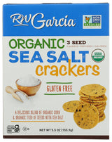 RW GARCIA Organic Sea Salt 3 Seed Crackers, 5.5 OZ