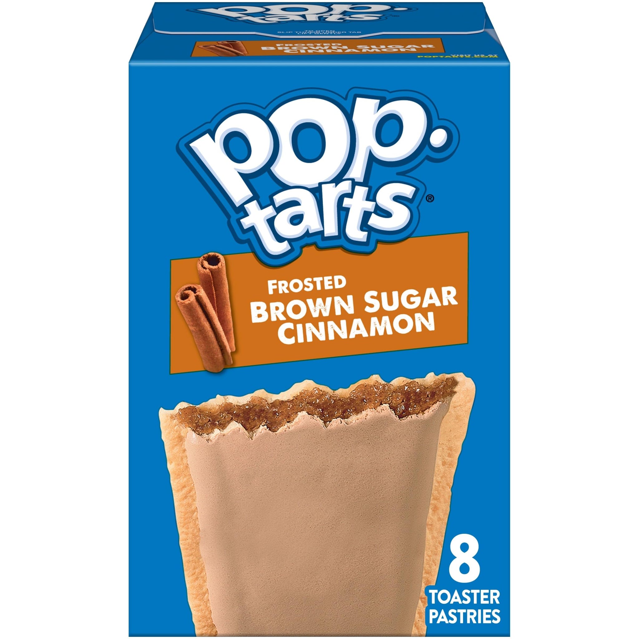 Pop-Tarts Toaster Pastries, Breakfast Foods, Kids Snacks, Frosted Brown Sugar Cinnamon (8 Pop-Tarts)