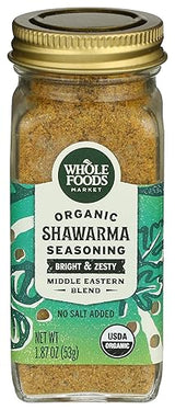 Whole Foods Market, Organic Seasoning, Shawarma No Salt Added, 1.87 Ounce