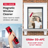 Tyroler Outside Magnetic Window Cleaner Tool | The Glider D-2 AFC Double-Sided Window Cleaners Tool Fits Windows 0.1"-0.7" Thick | Magnet Window