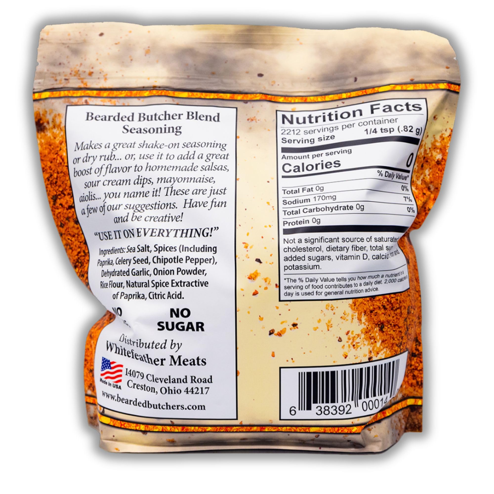 Bearded Butchers Chipotle Blend Seasoning, 64 oz Bag (4 lbs) - Cool & Smoky Chipotle Spice, Perfect for Chicken, Quesadillas, Tacos, and More! No