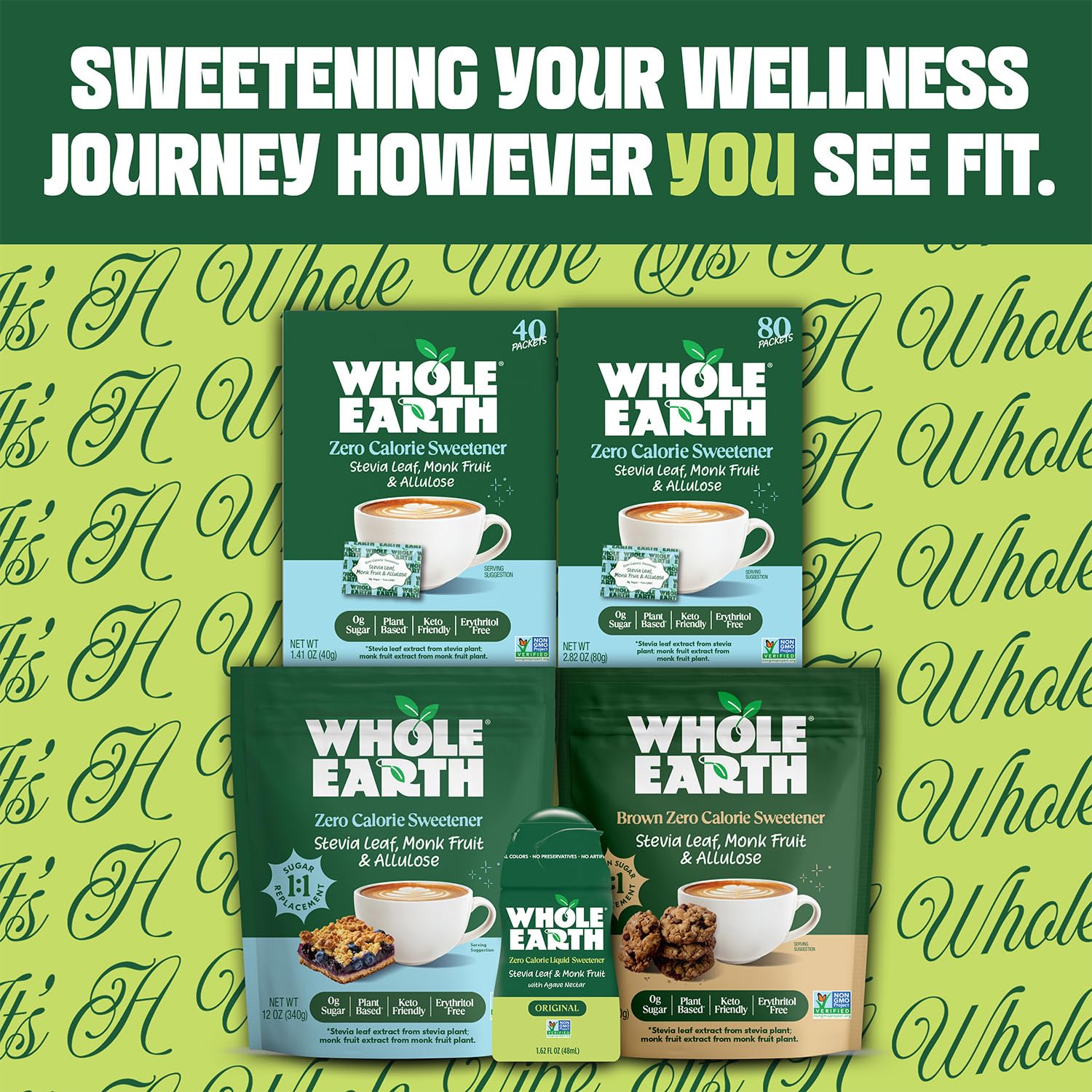 Whole Earth Liquid Allulose Sweetener, Zero Calorie Sugar Substitute, Keto-Friendly, Non-GMO, No Erythritol, Erythritol-Free, 11.5 oz Bottle