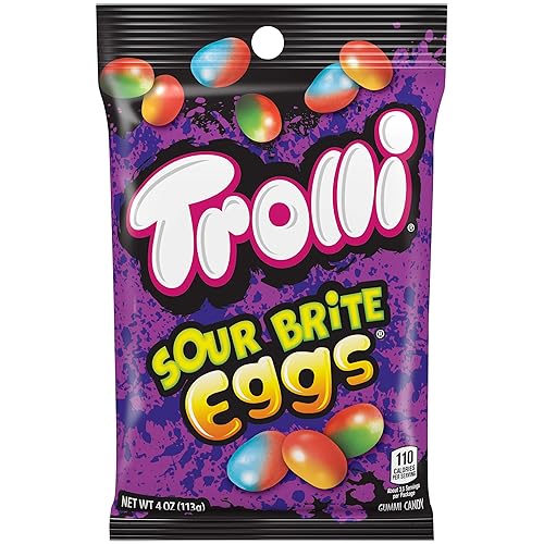 Trolli Sour Brite Eggs, Assorted 4.0 Ounce