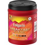 Folgers Breakfast Blend Mild Roast Ground Coffee, 10.8 Ounces