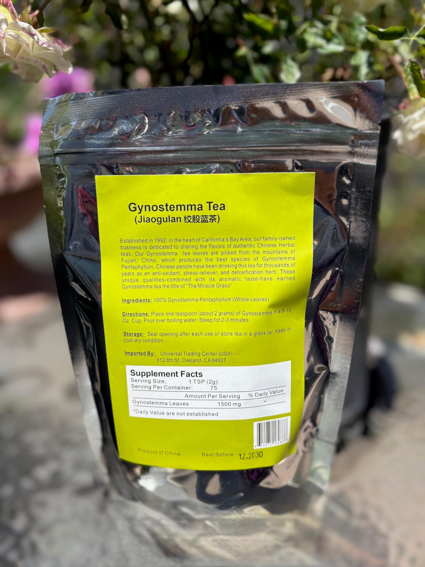 Gynostemma (Jiaogulan) tea 150 gram (Organic)