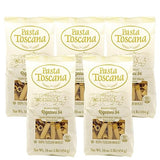 Pasta Toscana | Bronze Die Pasta | Italian Durum Wheat Semolina | Bronze die Pasta, 16 oz (Pack of 5, Rigatoni)