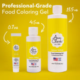 Ann Clark Lemon Yellow Food Coloring Gel .70 oz. Professional Grade Made in USA