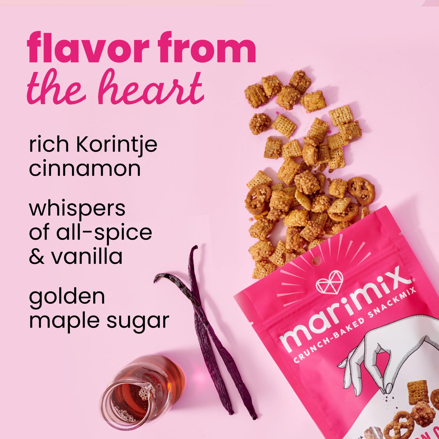 Marimix Snack Mix | Cinnamon Churro | Crunch Baked Sweet & Salty Savory Plant Based Naturally Gluten Free Whole Grain Fiber Charcuterie Pretzel Trail